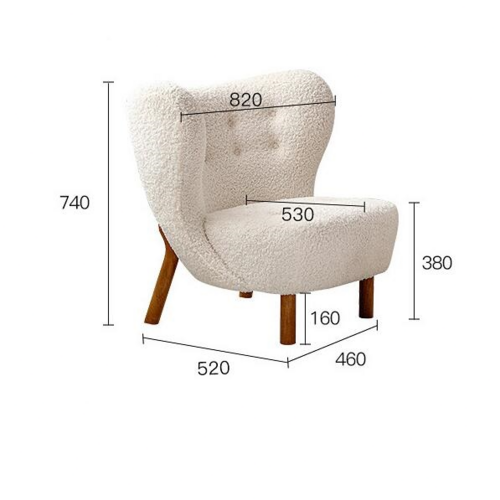 LuneluX_Home™ Nordic Haven Accent Chair
